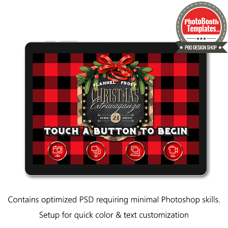 Holiday Buffalo Plaid  PC Welcome Screens