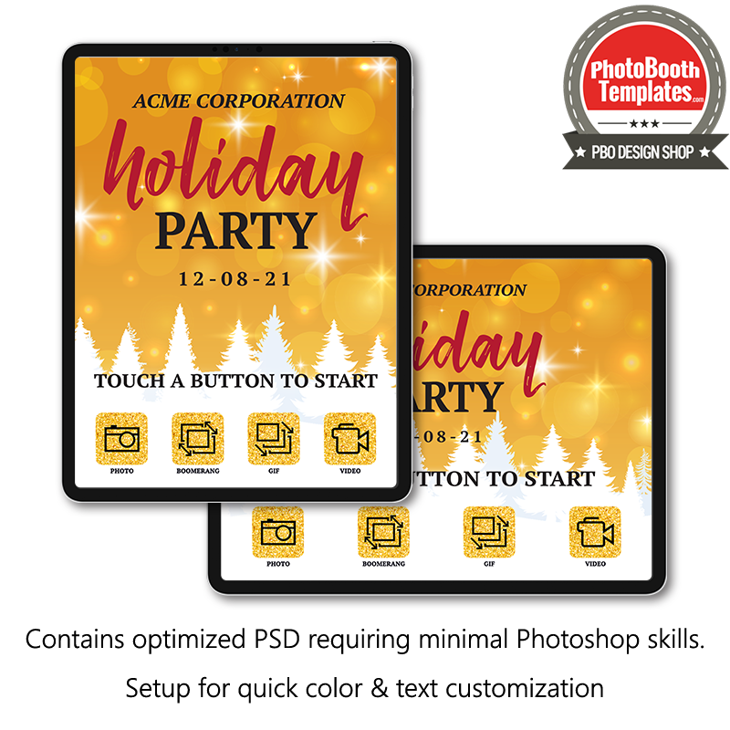 Wintertime Sparkle iPad Welcome Screens