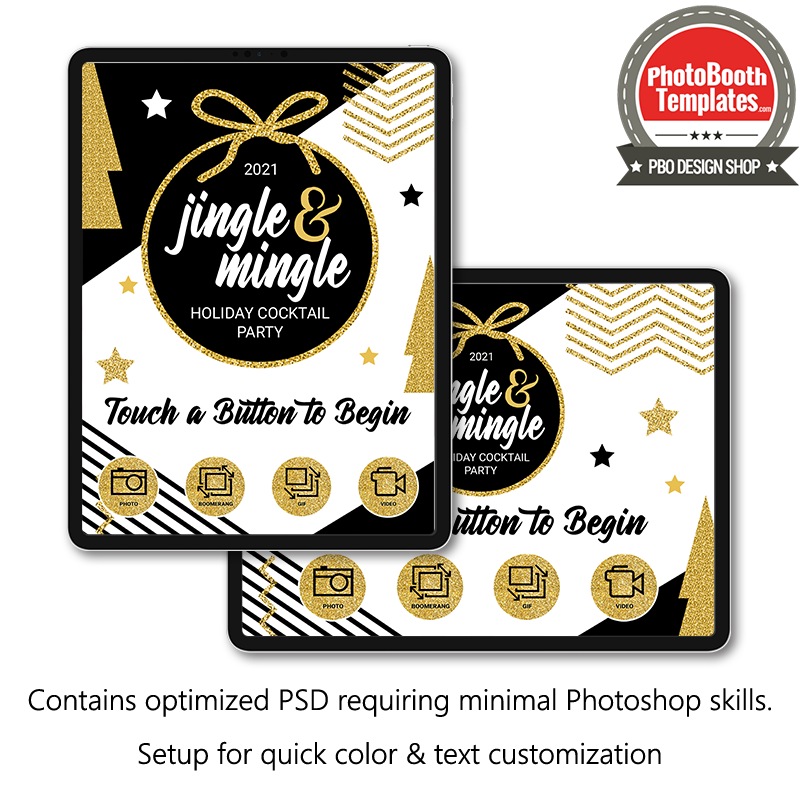 Graphic Holiday iPad Welcome Screens