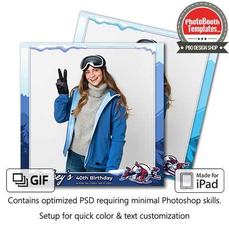 Winter Sport Celebration Square (iPad)