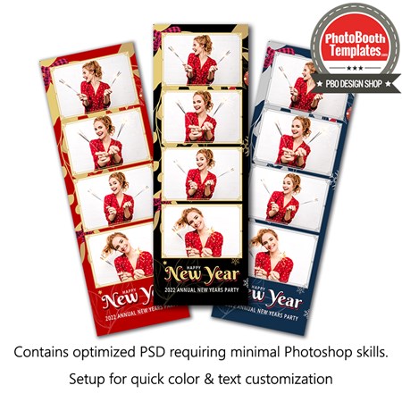 Holiday Floral 4-up Strips