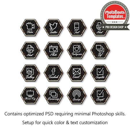 New Year Fireworks Countdown Buttons