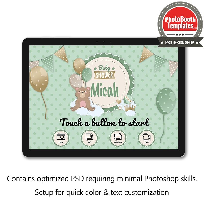Teddy Bear Baby Shower PC Welcome Screens