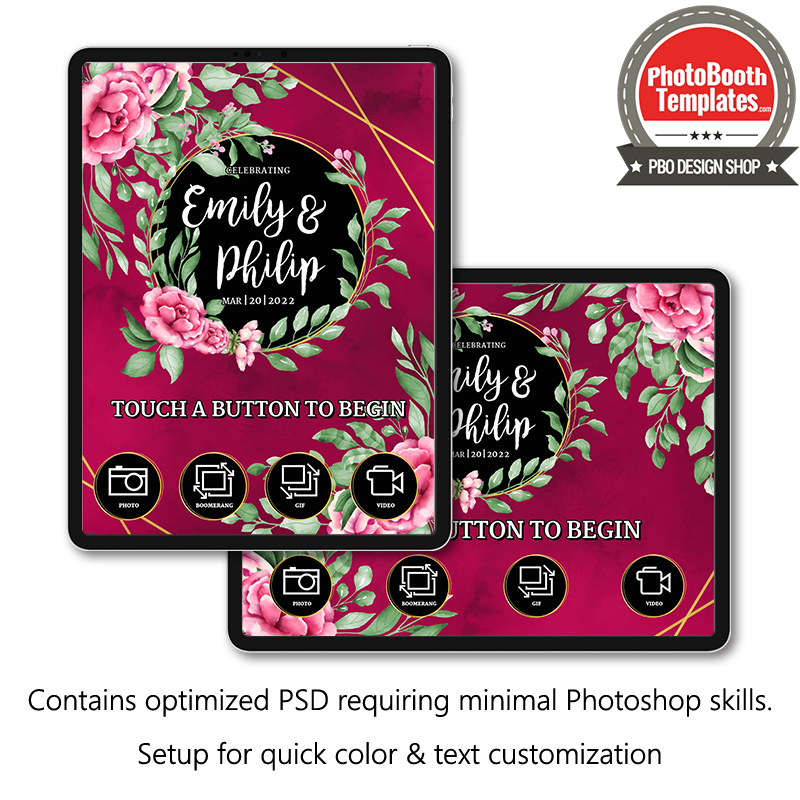 Alluring Floral iPad Welcome Screens