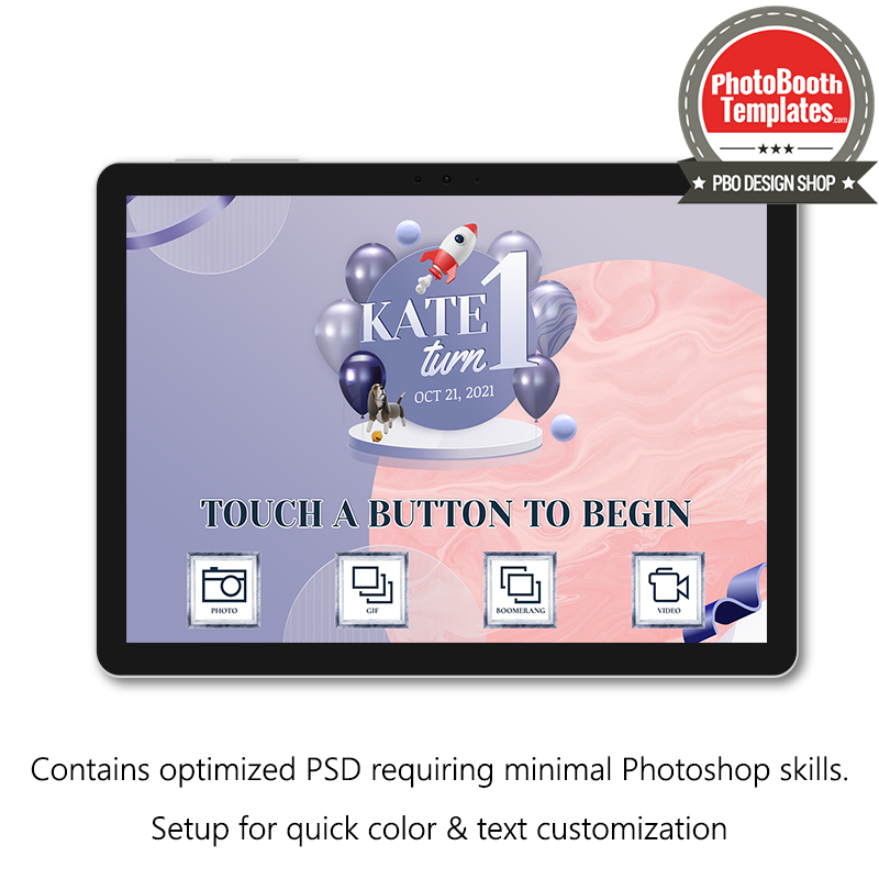 Bubblegum Kids Birthday PC Welcome Screens