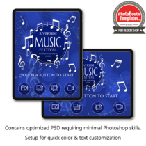 Music Celebration iPad Welcome Screens