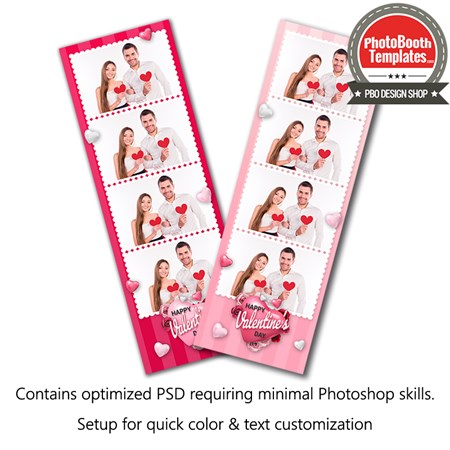 Heart's Desire 4-up Strips