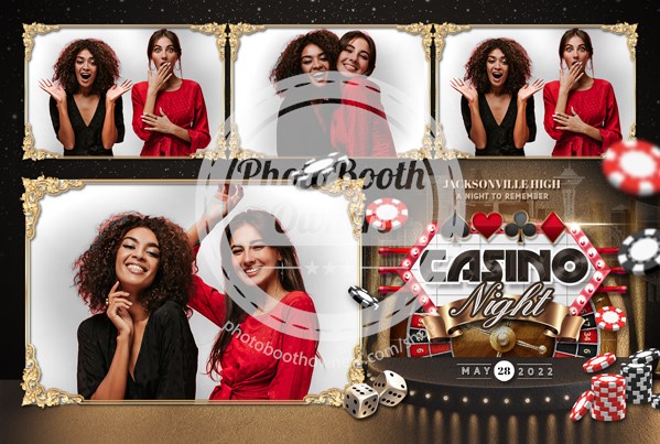 Casino Night Glam Postcard