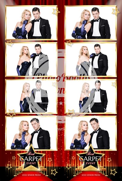 Red Carpet Celebration 4-up Strips 2 Red Carpet Celebration 4-up Strips