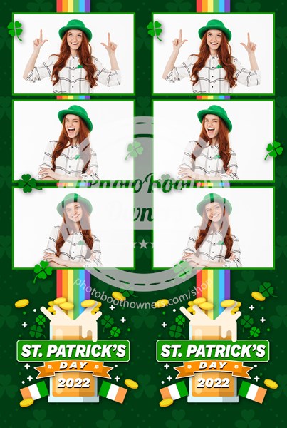 St. Patrick’s Festivity 3-up Strips