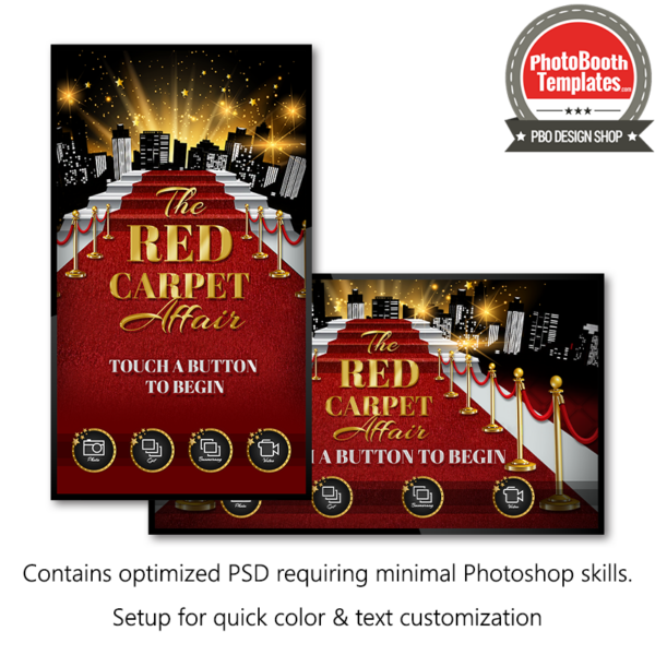Hollywood Red Carpet Glam PC Welcome Screens
