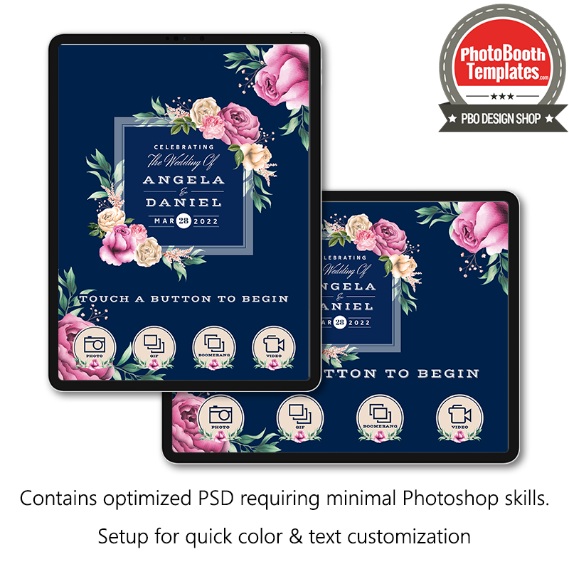 Modern Floral Blooms iPad Welcome Screens