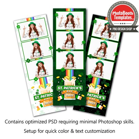 St. Patrick’s Festivity 3-up Strips