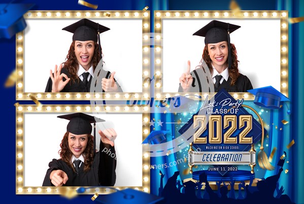 Graduation Caps Celebration Postcard