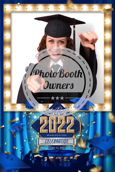 Graduation Caps Celebration Portrait (iPad)
