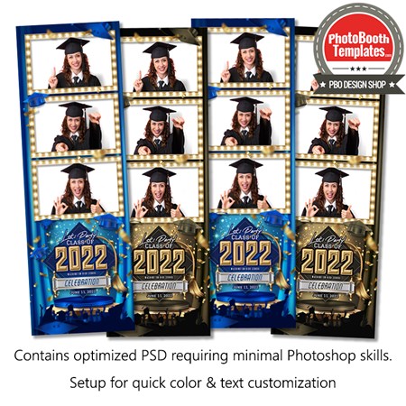 Graduation Caps Celebration 3-up Strips 1 Graduation Caps Celebration 3-up Strips