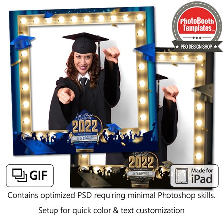 Graduation Caps Celebration Square (iPad)