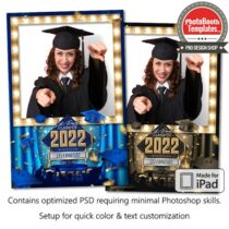 Graduation Caps Celebration Portrait (iPad)