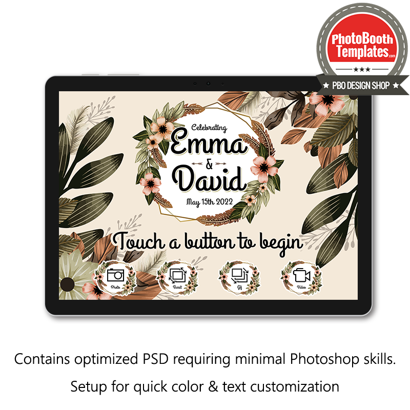 Boho Botanical PC Welcome Screens