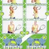 Tennis Celebration 3-up Strips