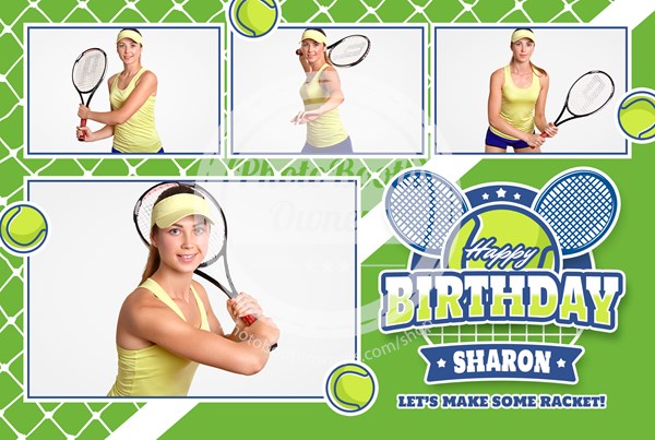 Tennis Celebration Postcard 2 Tennis Celebration Postcard