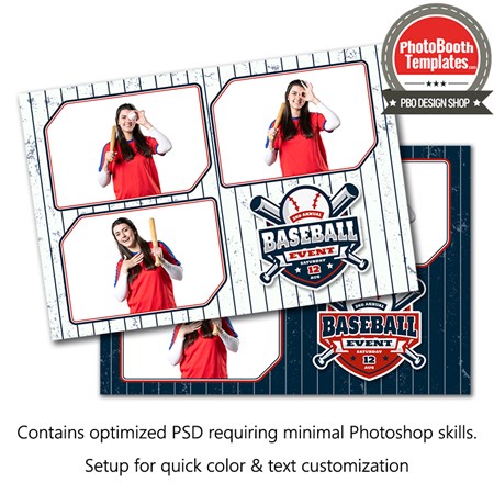 Baseball Pinstripes Postcard