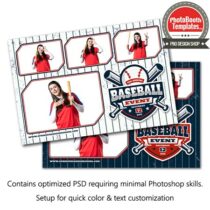 Baseball Pinstripes Postcard