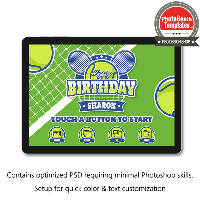 Tennis Celebration PC Welcome Screens