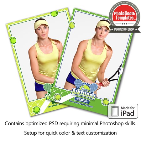 Tennis Celebration Portrait (iPad)