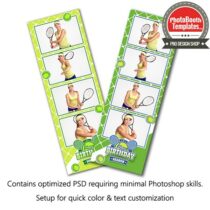 Tennis Celebration 4-up Strips