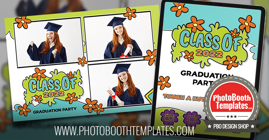20220608 scooby doo graduation birthday photo booth templates 870x455 1