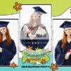 Groovy Graduation Postcard