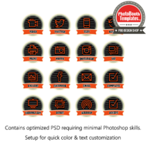 Barbeque Celebration Buttons