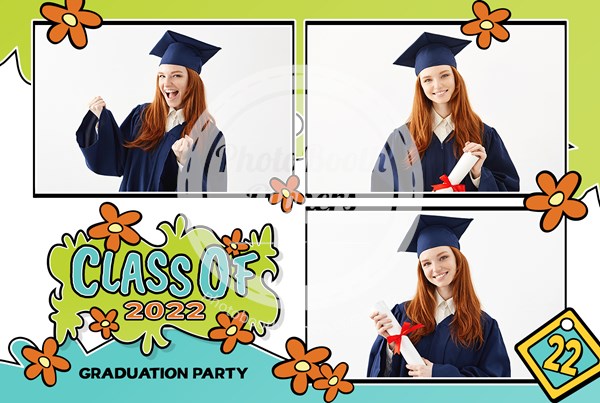 Groovy Graduation Postcard