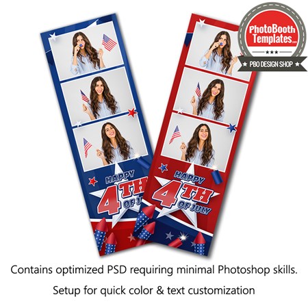 Patriotic Festivity 3-up Strips