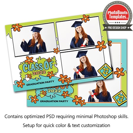 Groovy Graduation Postcard