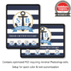 Nautical Stripes iPad Welcome Screens