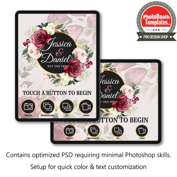 Romantic Floral iPad Welcome Screens