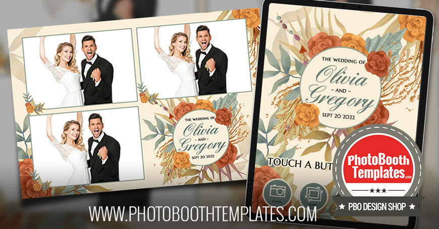 20220907 elegant boho floral wedding photo booth templates 870x455 1