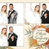 Boho Floral Wedding Postcard