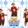 Oktoberfest Celebration 3-pose Postcard