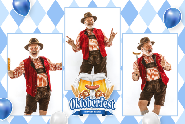 Oktoberfest Celebration 3-pose Postcard