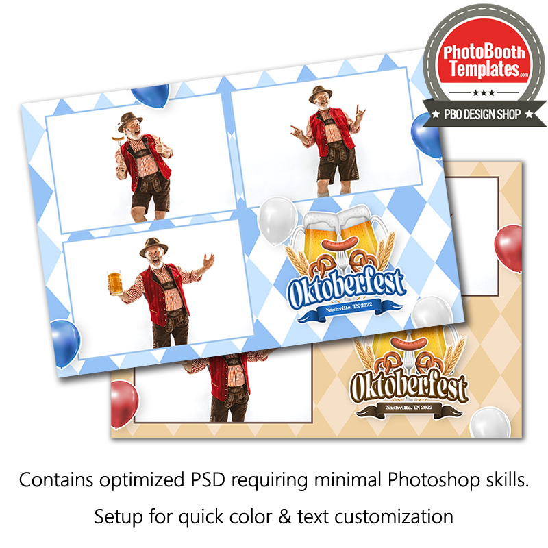 Oktoberfest Celebration 3-pose Postcard