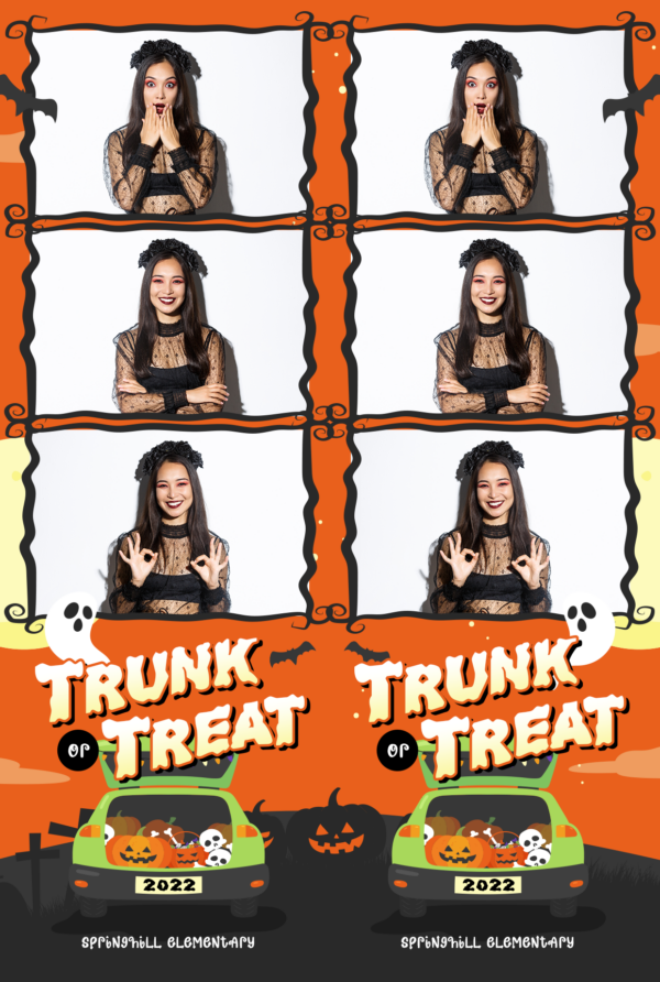 Halloween Trunk or Treat 3-up Strips