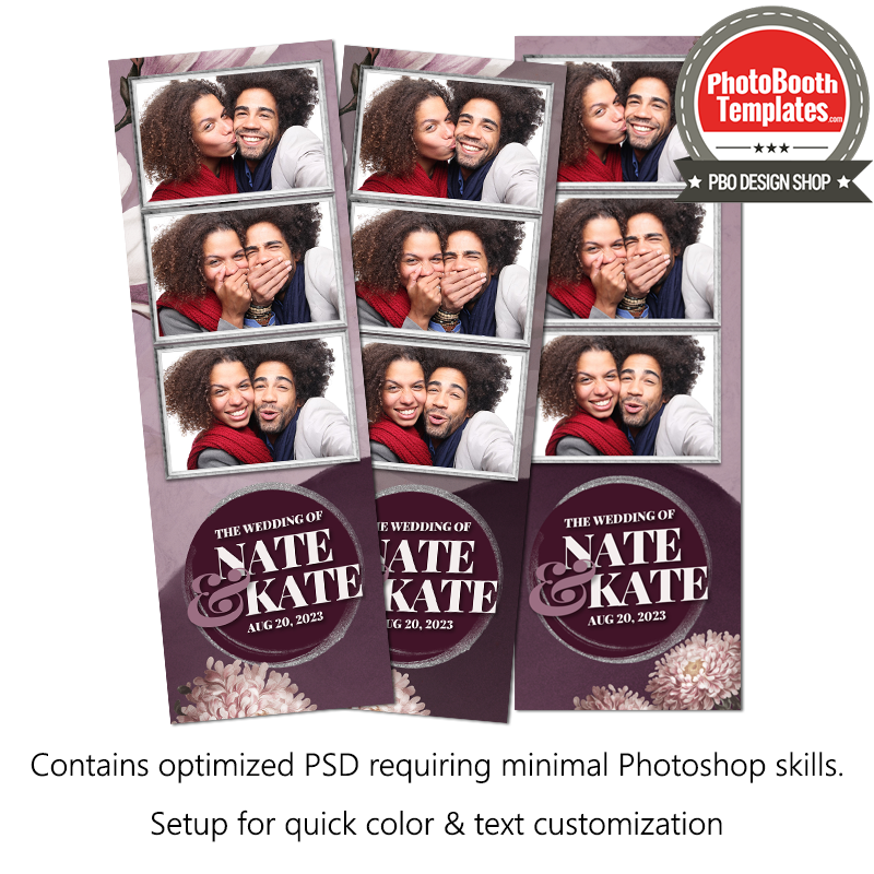 Memorable Glam Night Postcard 3-up Strips