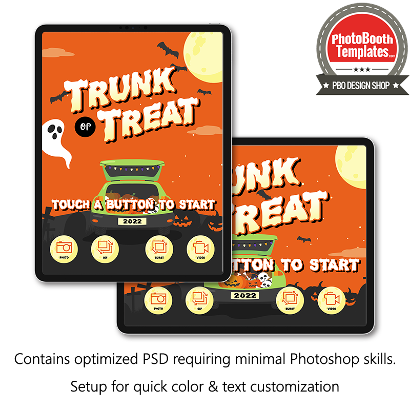 Halloween Trunk or Treat iPad Welcome Screens