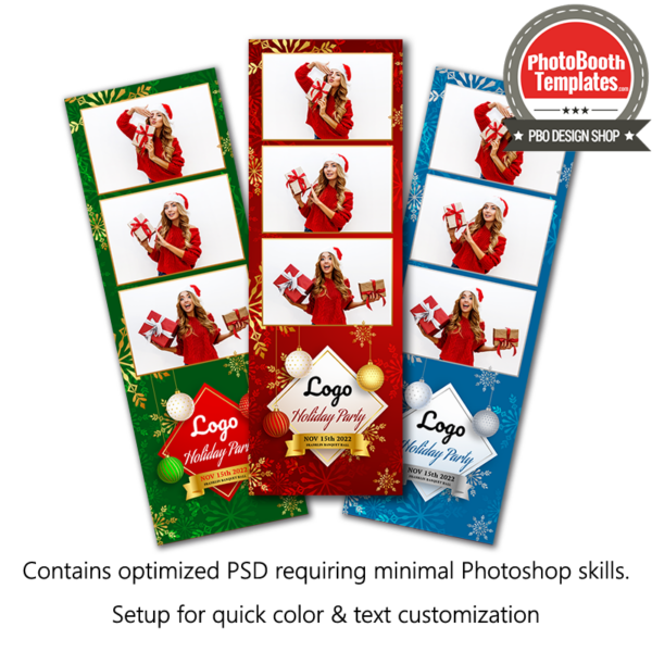 Corporate Holiday 3-up Strips