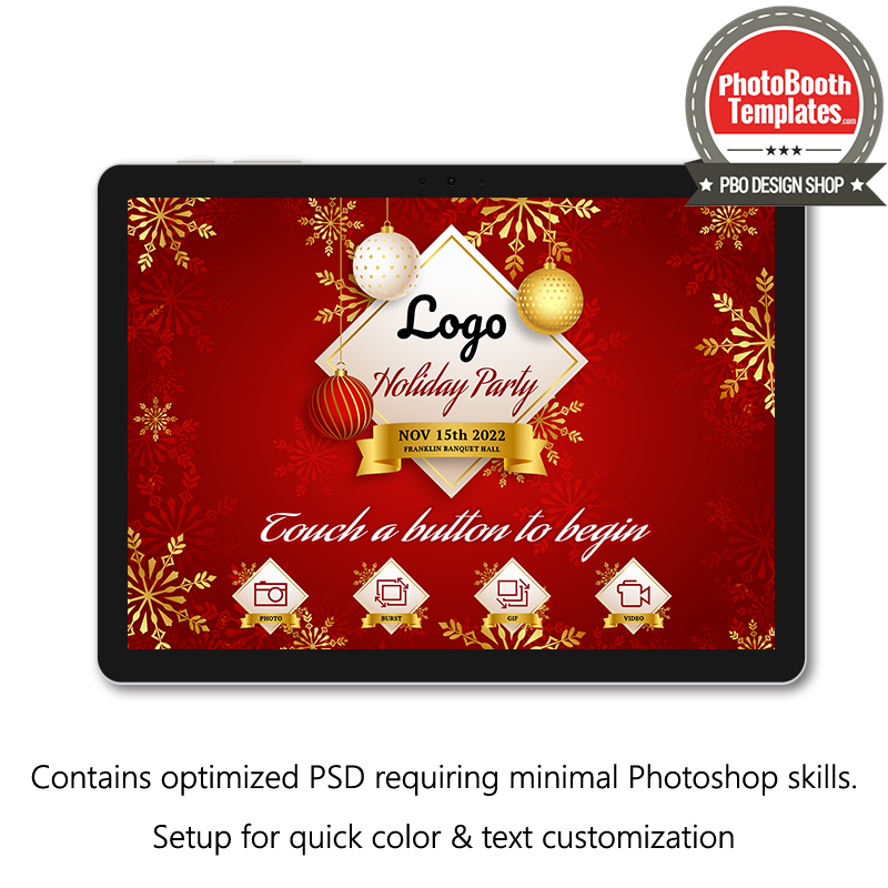 Corporate Holiday PC Welcome Screens