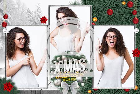 Feliz Navidad 3-pose Postcard