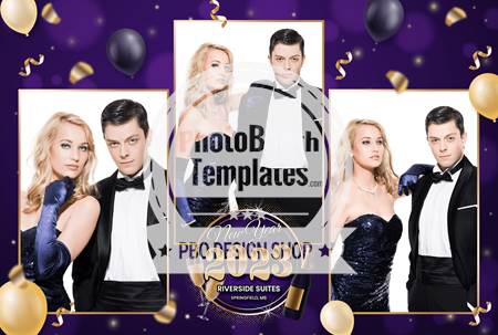 Luxurious Formal Celebration 3-pose Postcard